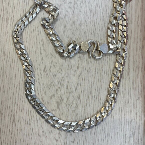 Chunky Silver Cuban Chain - Picture 2 of 3